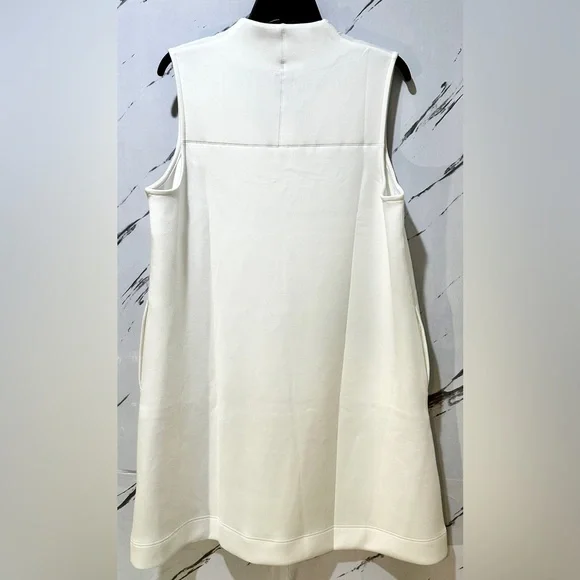 SPANX AirEssentials Sleeveless V-Neck Mini Dress XL White